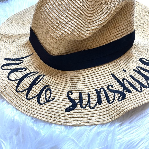 Accessories - "Hello Sunshine" Floppy Sun Hat | Summer Beach Hat